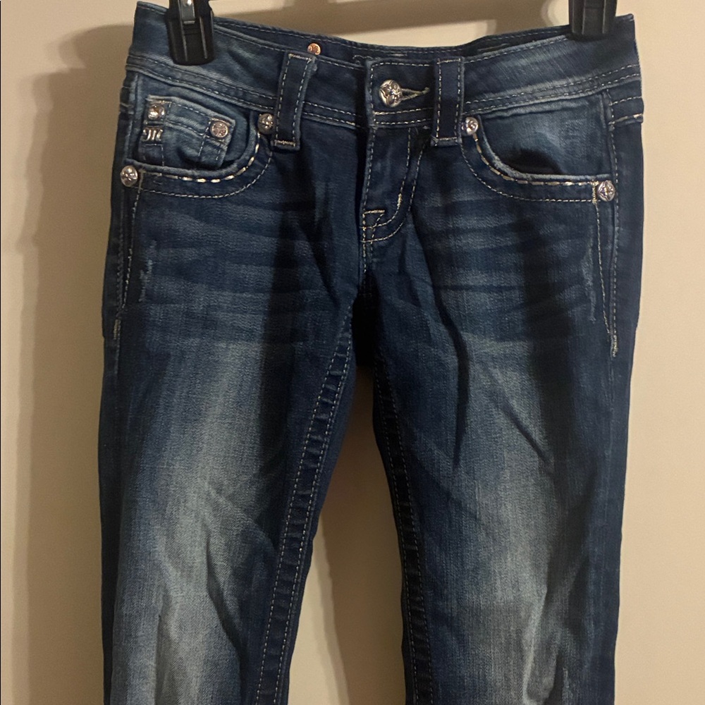 Miss Me Dark Blue Skinny Jeans